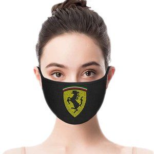 Ferrari Emblem Blingy Rhinestone Mask